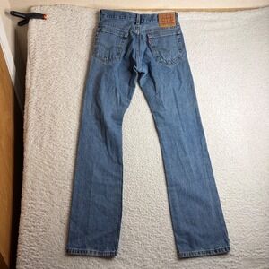 Levis 517 Bootcut Jeans Mens 29x34 Medium Wash Blue Denim Vintage Style 517-0217